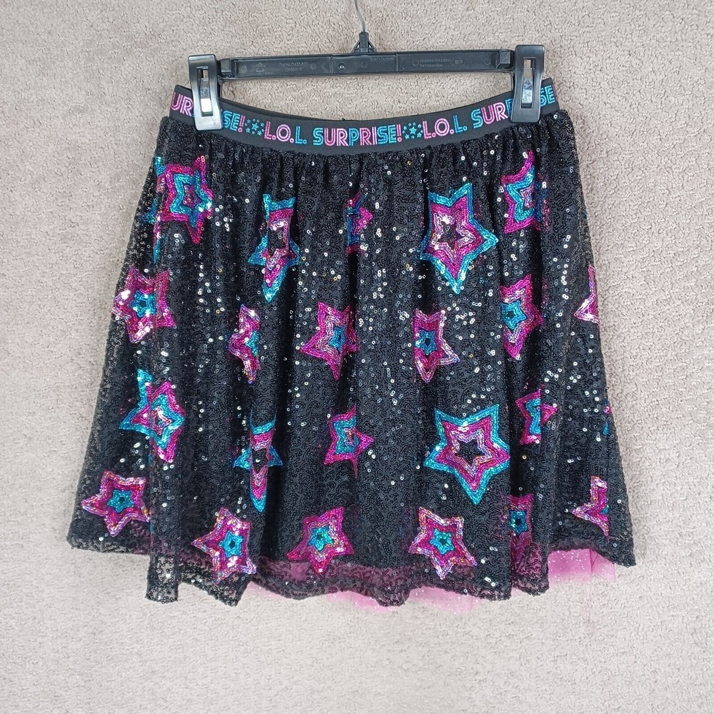 L.O.L. Surprise! Black and Pink Starry Kids Skirt